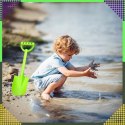 Łopatka Łopata Szpadel do Piasku na Plażę Piaskownice Mocna duża 51 cm