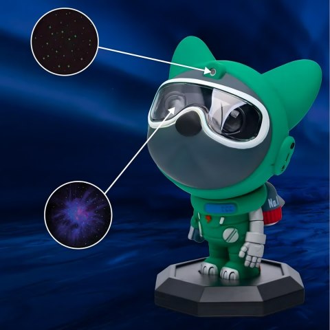 Projektor Laserowy Kosmosu Led Astronauta Psi Patrol 360° Lampa Gwiazdy