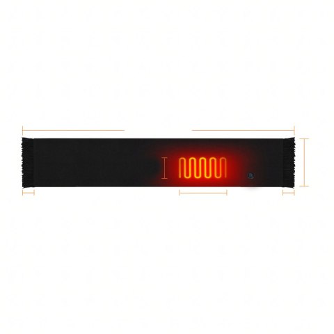 Szalik Grzewczy Podgrzewany Ocieplacz Szal Zimowy Ogrzewacz USB Powerbank