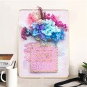 ZESTAW KREATYWNY DO STRING ART PRZEPLATANKA HAFT OBRAZ LED W RAMCE 21x30 CM