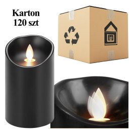 120x Wkład do Zniczy Świeczka na Baterie Świeca Led 12,5 cm Efekt Płomienia