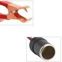 Adapter Przejściówka Gniazda Zapalniczki z Wyjściem na Krokodylki 12V 24V