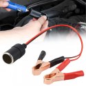 Adapter Przejściówka Gniazda Zapalniczki z Wyjściem na Krokodylki 12V 24V