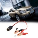 Adapter Przejściówka Gniazda Zapalniczki z Wyjściem na Krokodylki 12V 24V
