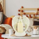 Figurka Dekoracyjna Świecznik Świeca Ozdoba Anioł Aniołek Led Święta Ogród 21cm