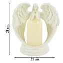 Figurka Dekoracyjna Świecznik Świeca Ozdoba Anioł Aniołek Led Święta Ogród 21cm