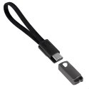 Kabel Ładowarka Brelok Smycz do Danych USB-C - USB-A Szybkie Ładowanie