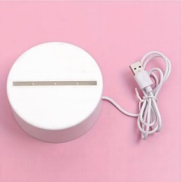 Lampka Nocna Love Serca 3D Illusion do Sypialni dla Dzieci Prezent USB