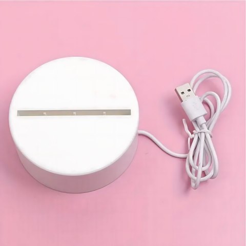 Lampka Nocna Love Serca 3D Illusion do Sypialni dla Dzieci Prezent USB