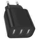 Mocna Kostka Ładowarka Sieciowa 3 x Usb Uniwerslana USB 3 Porty 5V 3.4A