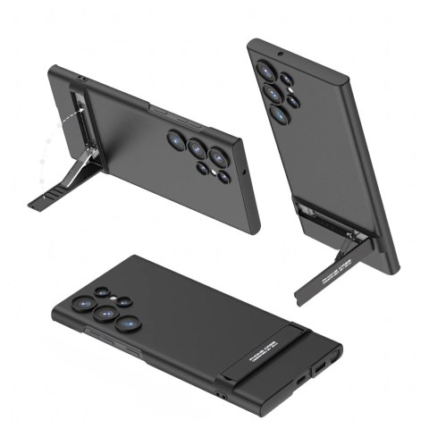 Plecki Etui Ochronne Cienkie z Podstawką do Samsung S24 Ultra Czarne