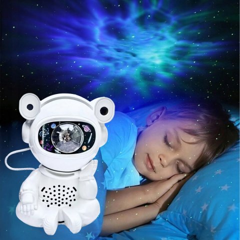 Projektor Gwiazd Astonauta Lampka Nocna Rzutnik dla Dzieci Kosmos Pilot USB