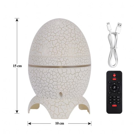 Projektor Gwiazd Jajo Dinozaura z Głośnikiem Galaktyki Lampka LED Nocna USB