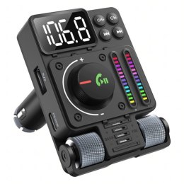 Transmiter Samochodowy Nadajnik Radio Fm Bluetooth 5.3 PD 30W Ładowarka