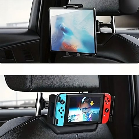 Uchwyt Samochodowy na Zagłówek 360° do Tabletu Telefonu na Telefon Tablet