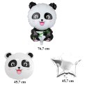 Zestaw Balonów Urodzinowych Panda Zwierzęta na Urodziny Przyjęcia 5 szt