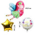 Zestaw Balonów Urodzinowych Wróżka na Urodziny Urodzinowe Przyjęcia 5 szt