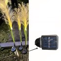 2x Lampa Ogrodowa Solarna Wbijana Trawa Pampasowa Ozdobna Panel Led 85cm