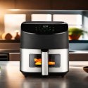 Frytkownica Beztłuszczowa Air Fryer 6L Frytownica 1500W 8 Programów Mocna