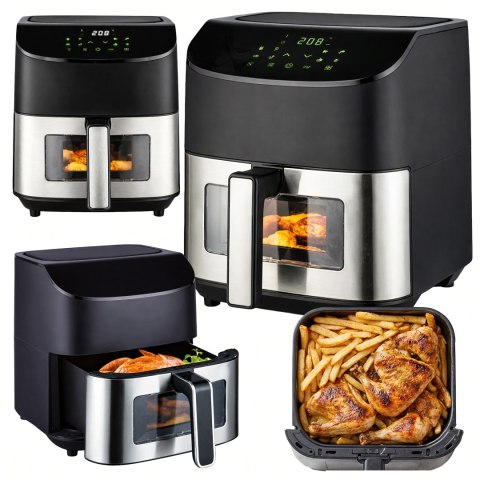 Frytkownica Beztłuszczowa Air Fryer 6L Frytownica 1500W 8 Programów Mocna