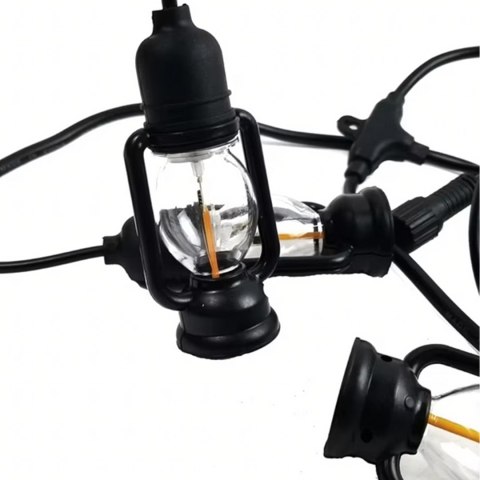 Girlanda Swietlna Lampki Dekoracyjne Led 10 szt Latarenki Ogrodowe 10cm 5m