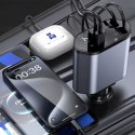 Ładowarka Samochodowa USB C IOS Przegub Zwijak 100W Szybkie Ładowanie 80 cm