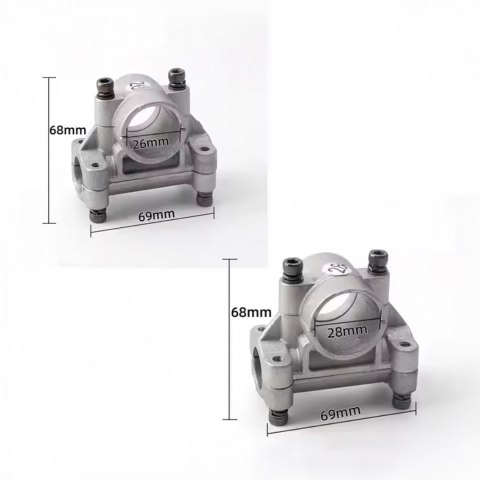 Metalowe Kółka Koła Podporowe Uniwersalne do Kosiarki Podkaszarki 26-28 mm