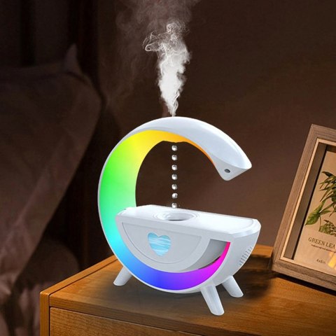 Nawilżacz Powietrza Antygrawitacyjny Aromaterapia Lampka Nocna RGB Głośnik