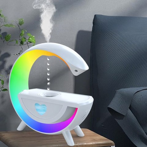 Nawilżacz Powietrza Antygrawitacyjny Aromaterapia Lampka Nocna RGB Głośnik