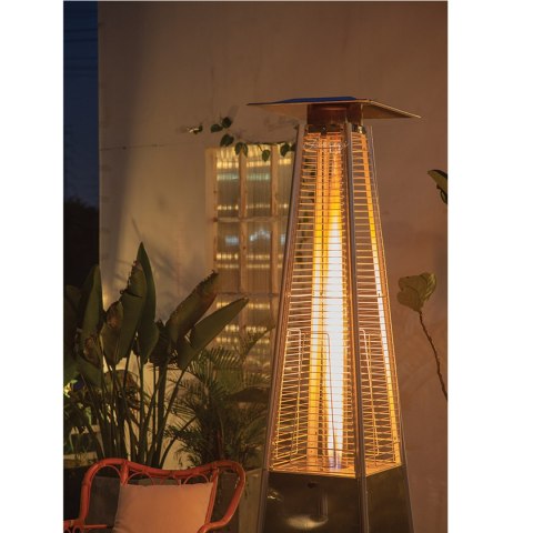 Parasol Grzewczy Gazowy Promiennik Ogrzewacz 13 KW 227cm Zestaw z Pokrowcem