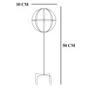 Pergola Ogrodowa Tarasowa Metalowa Podpora do Pnączy Róż Kwiatów 50x10cm biała