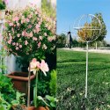 Pergola Ogrodowa Tarasowa Metalowa Podpora do Pnączy Róż Kwiatów 50x10cm biała