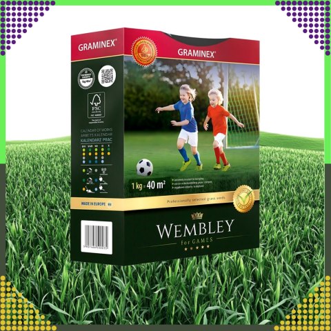 Premium Trawa sportowa sportowa boiskowa WEMBLEY 1kg 40m trawnik sportowy