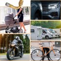 Przedłóżka Adapter AV/AV do Pompowania Kół Opon Samochodowych Rowerowych 100 szt
