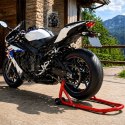 Stojak Motocyklowy Podnośnik Serwisowy Przód Tył Regulowany 450kg Uniwersalny