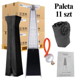 11x Parasol Grzewczy Gazowy Promiennik Ogrzewacz 13 KW 227cm Zestaw z Pokrowcem