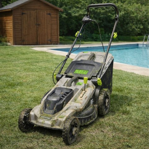 Kosiarka Elektryczna Lekka Mocna do Koszenia Trawy Duży Kosz 50L 2400W 43cm