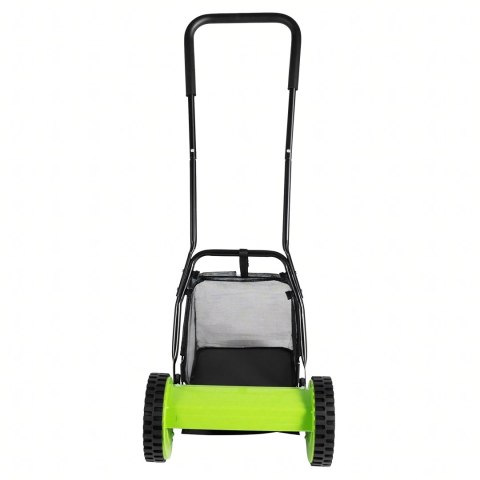 Kosiarka Ręczna Bębnowa Mechaniczna Wrzecionowa Pchana Z Koszem 16" 40 cm