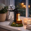 Lampa Lampka Solarna Ogrodowa Ozdobna Ozdoba Pies Szczeniak Led Dekoracja