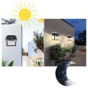 Lampa Solarna Led Podwójna Kinkiet Ogrodowy Elewacyjny z Czujnikiem Ruchu