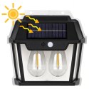 Lampa Solarna Led Podwójna Kinkiet Ogrodowy Elewacyjny z Czujnikiem Ruchu