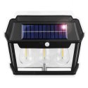 Lampa Solarna Led Potrójna Kinkiet Ogrodowy Elewacyjny z Czujnikiem Ruchu