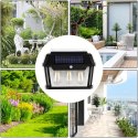 Lampa Solarna Led Potrójna Kinkiet Ogrodowy Elewacyjny z Czujnikiem Ruchu