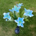 Lampa Solarna Ogrodowa Wbijna Kwiat Lilii Lilia Ozdoba Kwiaty Solarne Led
