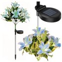 Lampa Solarna Ogrodowa Wbijna Kwiat Lilii Lilia Ozdoba Kwiaty Solarne Led