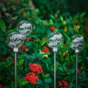 Lampy Lampki Solarne Ogrodowe Wbijane Lampa Led Kula Wodoodporne 4 szt