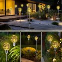 Lampy Lampki Solarne Ogrodowe Wbijane Lampa Led Kula Wodoodporne 4 szt