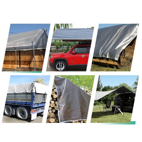 Plandeka Płachta Ochronna UV 4x6m 120g Okryciowa Mocna Uniwersalna