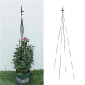 12x Podpora Pergola Ogrodowa Tarasowa na KWiaty Stojak Metalowy Roślin 150 cm