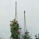 12x Podpora Pergola Ogrodowa Tarasowa na KWiaty Stojak Metalowy Roślin 150 cm